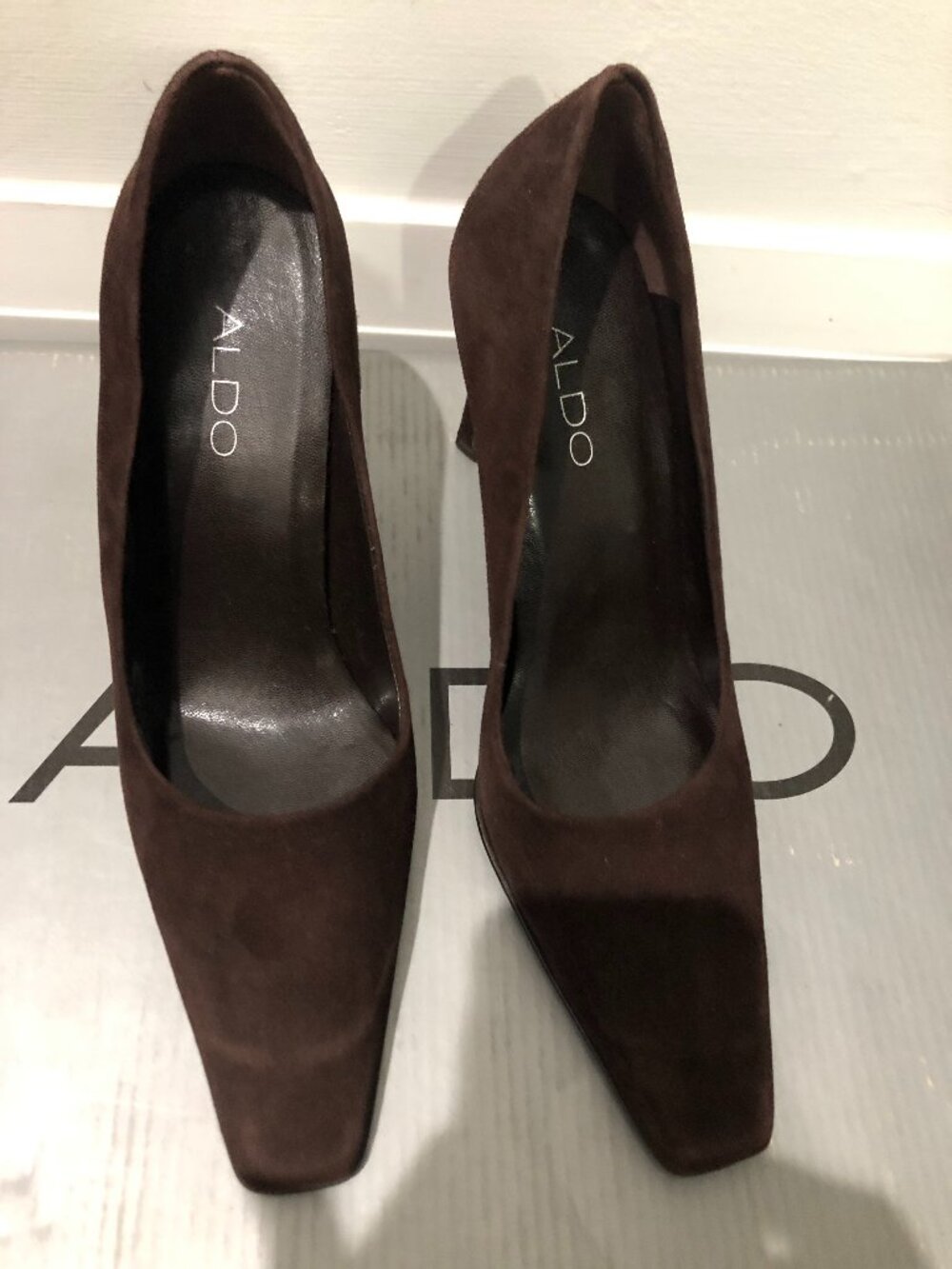 ALDO Brown Suede Heels